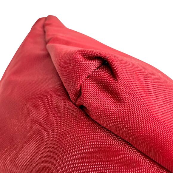 Burberry Blue Label Red Nylon w Nova Check at Zipper Tote - Picture 10 of 14